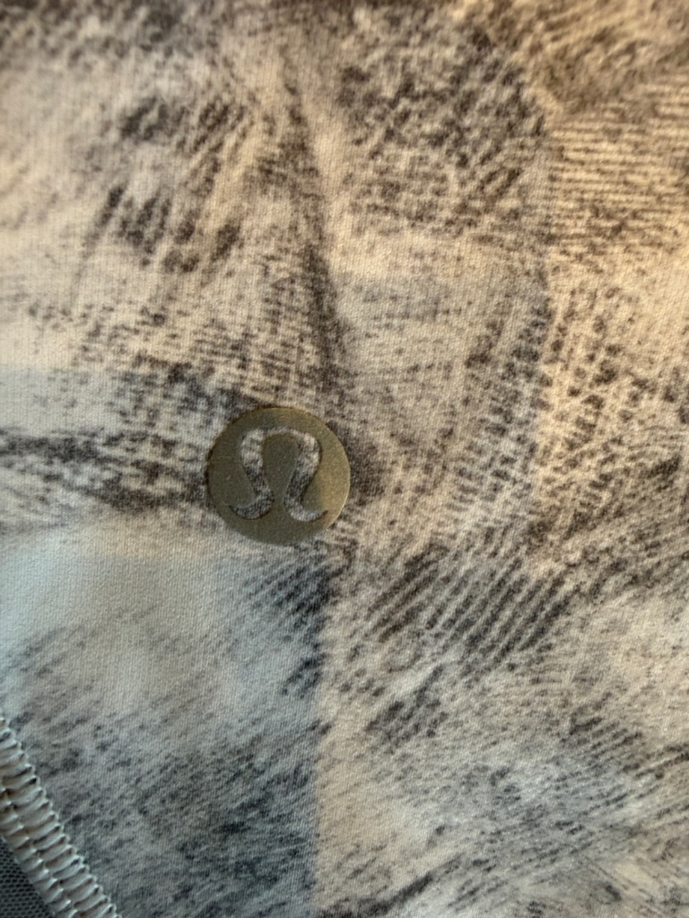 lululemon athletica Gray & White Abstract Print Leggings - Picture 2 of 5